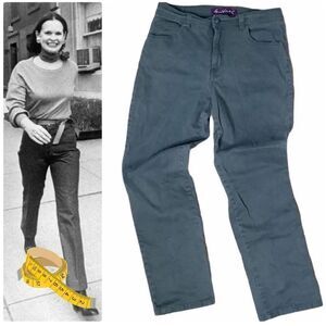 GLORIA VANDERBILT Army Green Jeans Sz 10